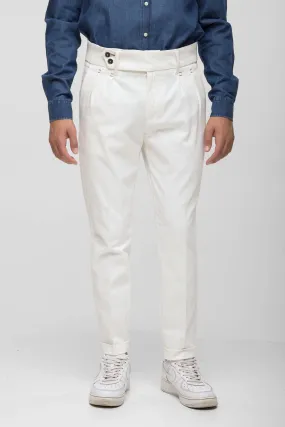 PANTALONE SARTORIALE BIANCO