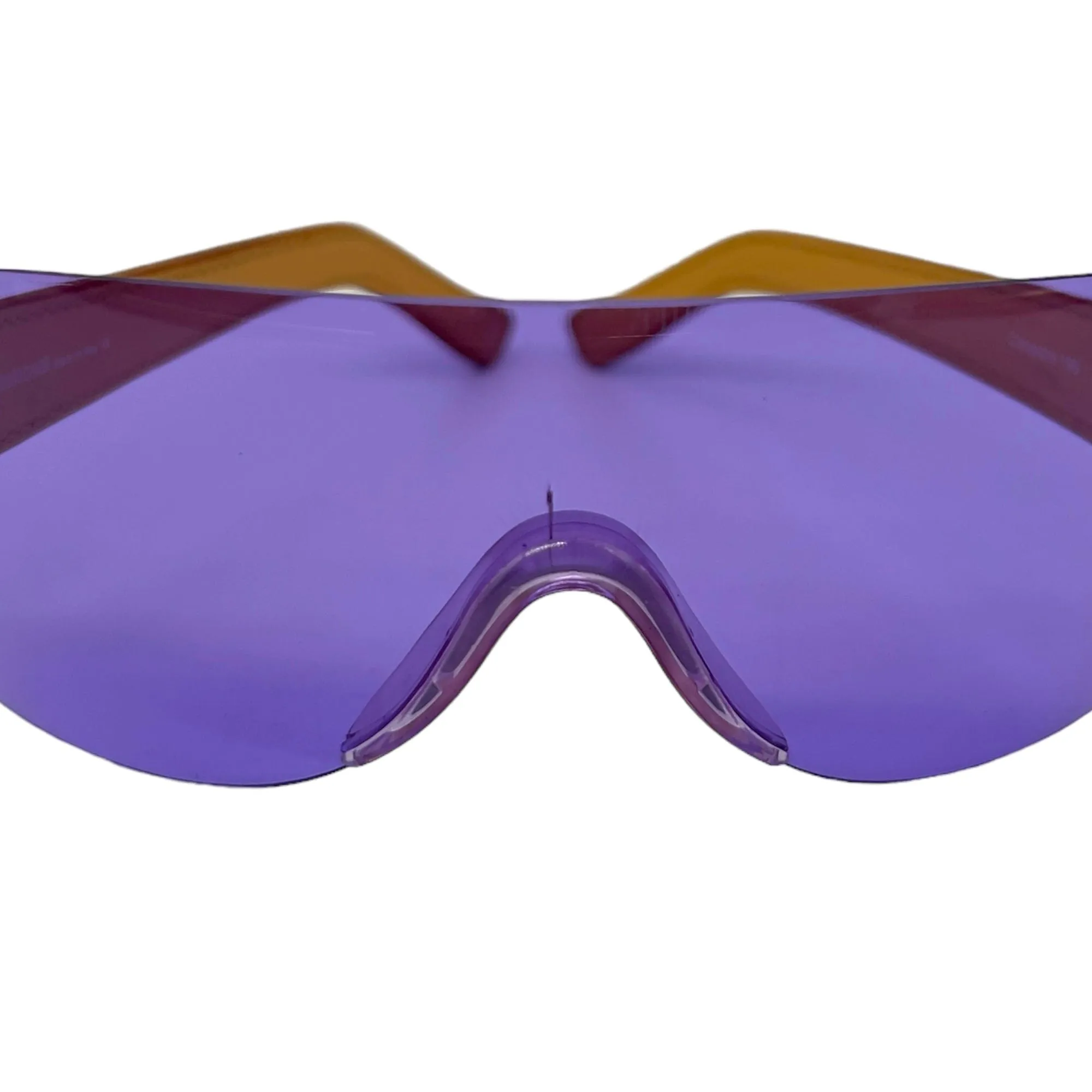 ROBERTO CAVALLI Python Print Shield Sunglasses - Lavender & Black