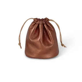 Round Drawstring Pouch | Bronze