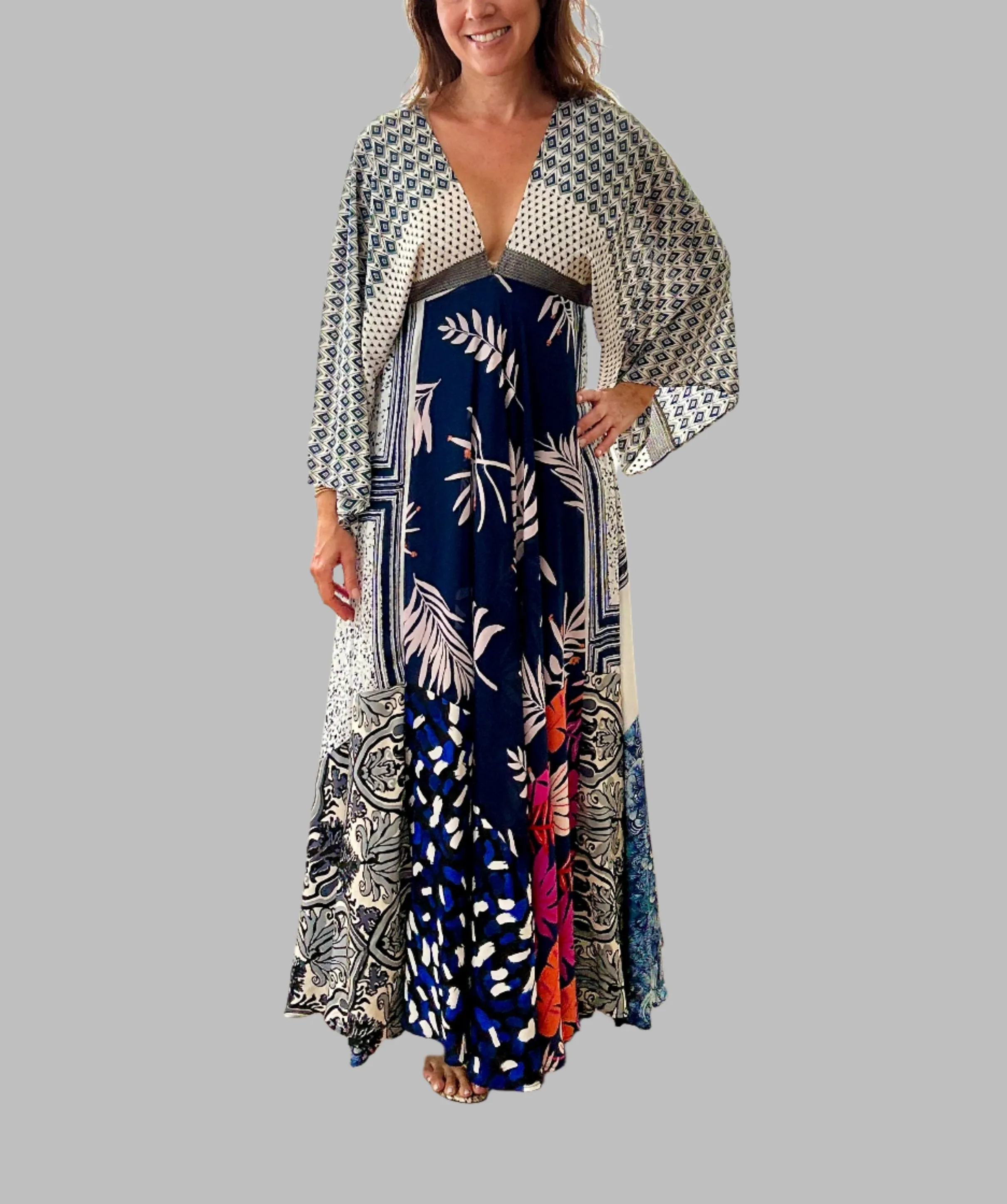 Sabrina Patchwork Kaftan