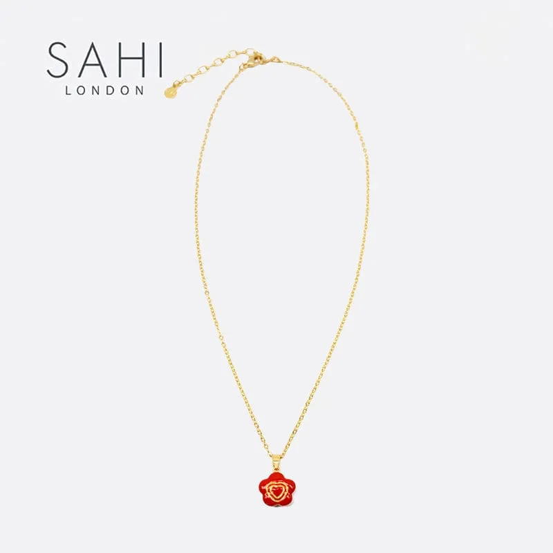 Sahi Little Flower Flip Pendant Necklace