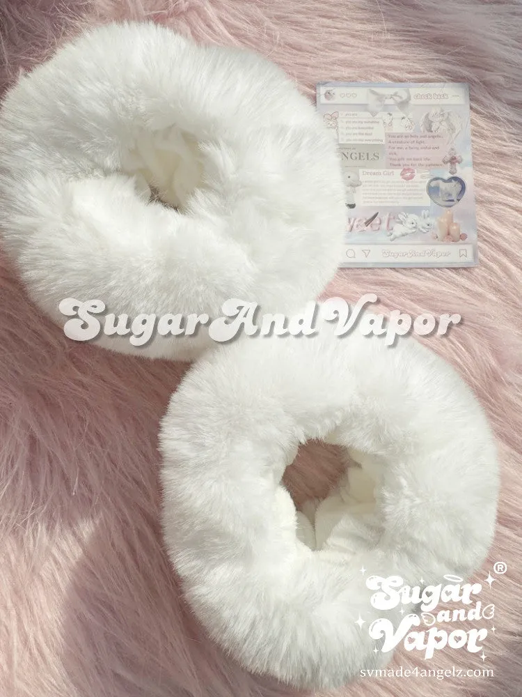 Snow Fairy Faux Fur Wrist Cuffs