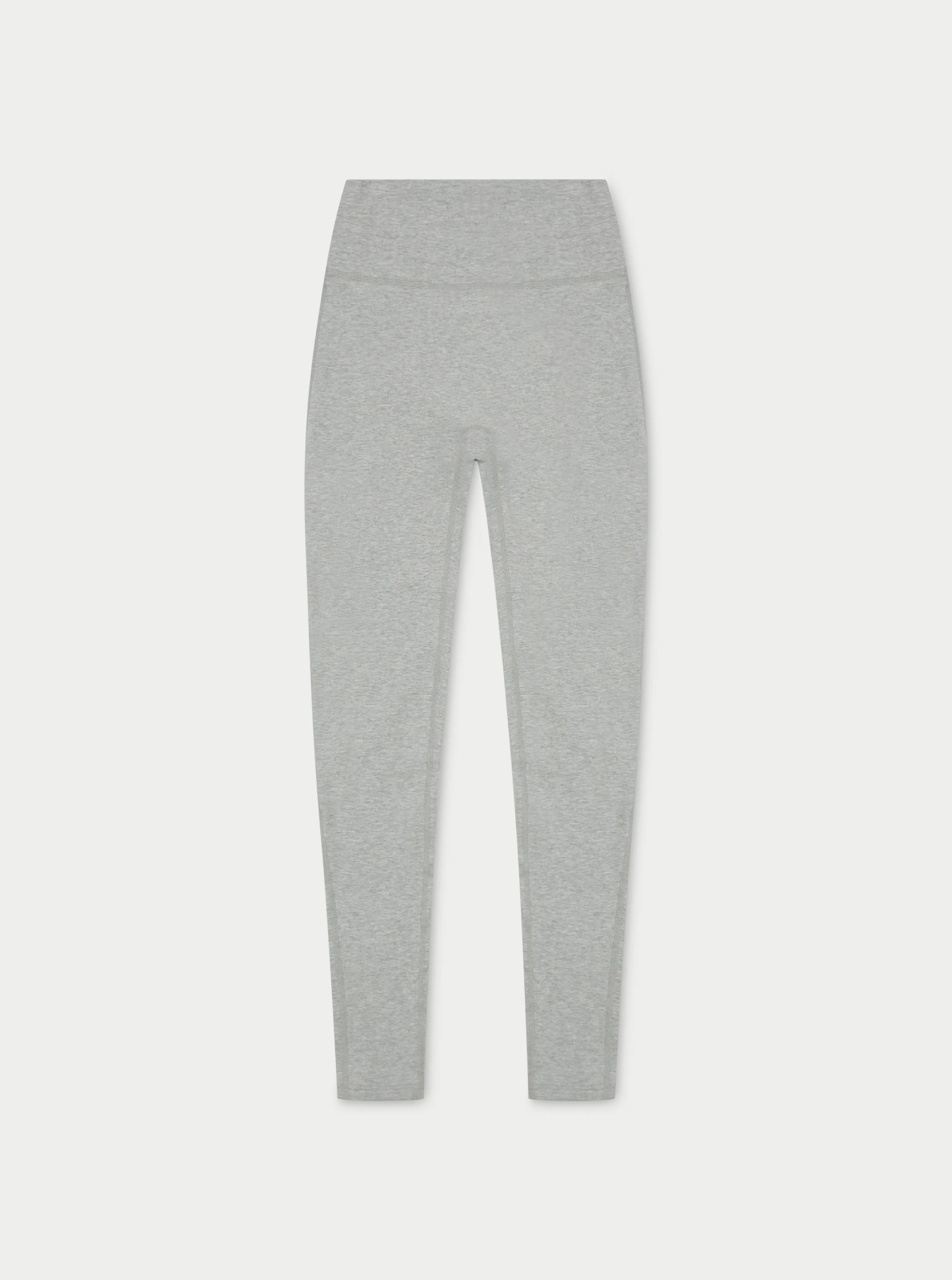 SOFT TOUCH EMBLEM LEGGINGS - GREY MARL