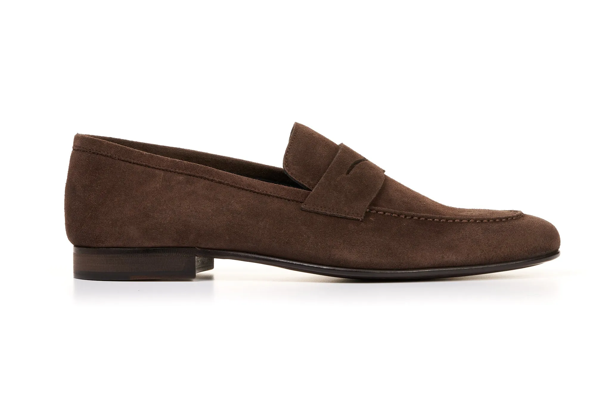 The Edward Penny Loafer - Dark Brown Suede