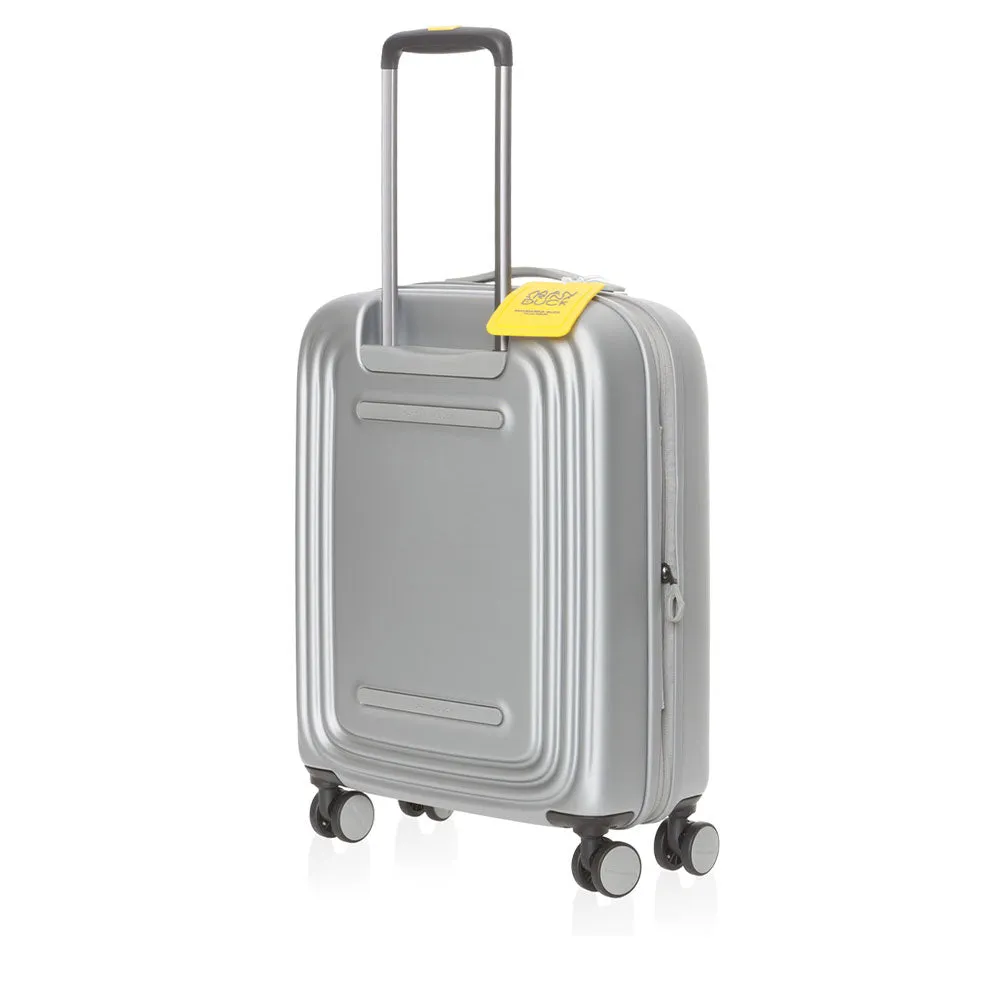 Trolley Cabina Rigido Espandibile 55cm Mandarina Duck Linea Logoduck Colore Silver