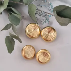 Vintage earrings - Gold labyrinths