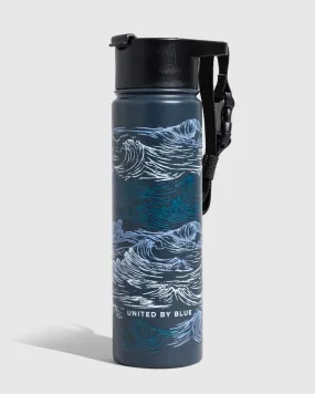 Waves 22 Oz. Insulated Steel Bottle