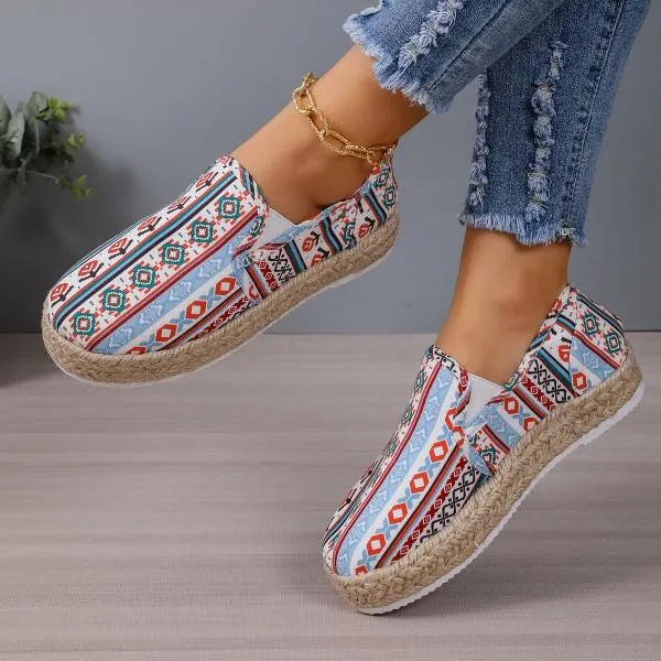 Women's Casual Ethnic Style Colorful Espadrilles 08347813S