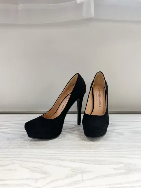 Wow Micro Suede Pumps - Black